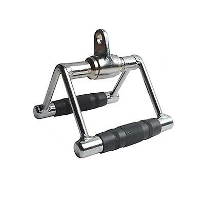 Rotating Steel Buckle & Rubber Grip Double D Row Pull Down Bar for Cable Machines