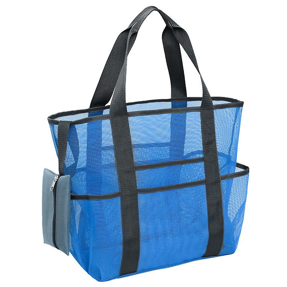 Mesh Storage Bag with Handle for Beach, Hot Spring, and Makeup Essentials