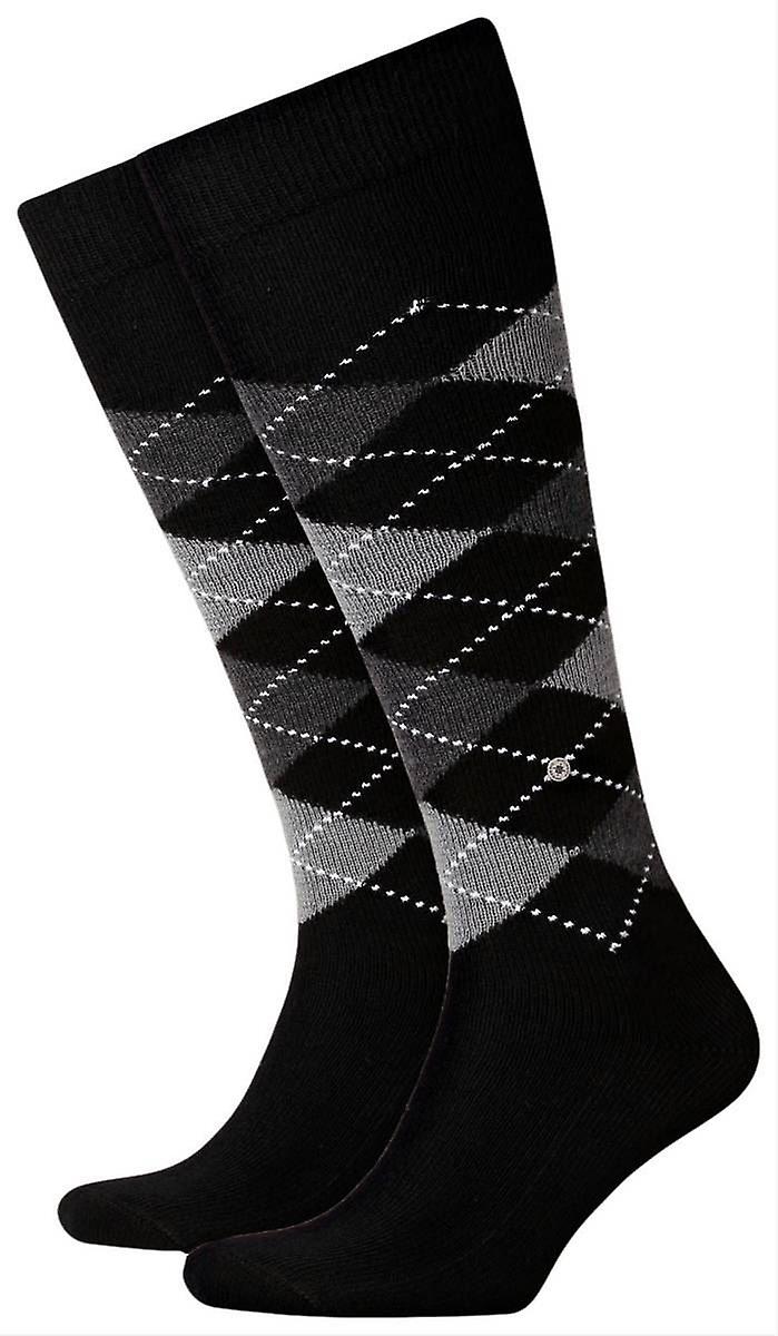 Burlington Preston Knee High Socks - Black/Grey