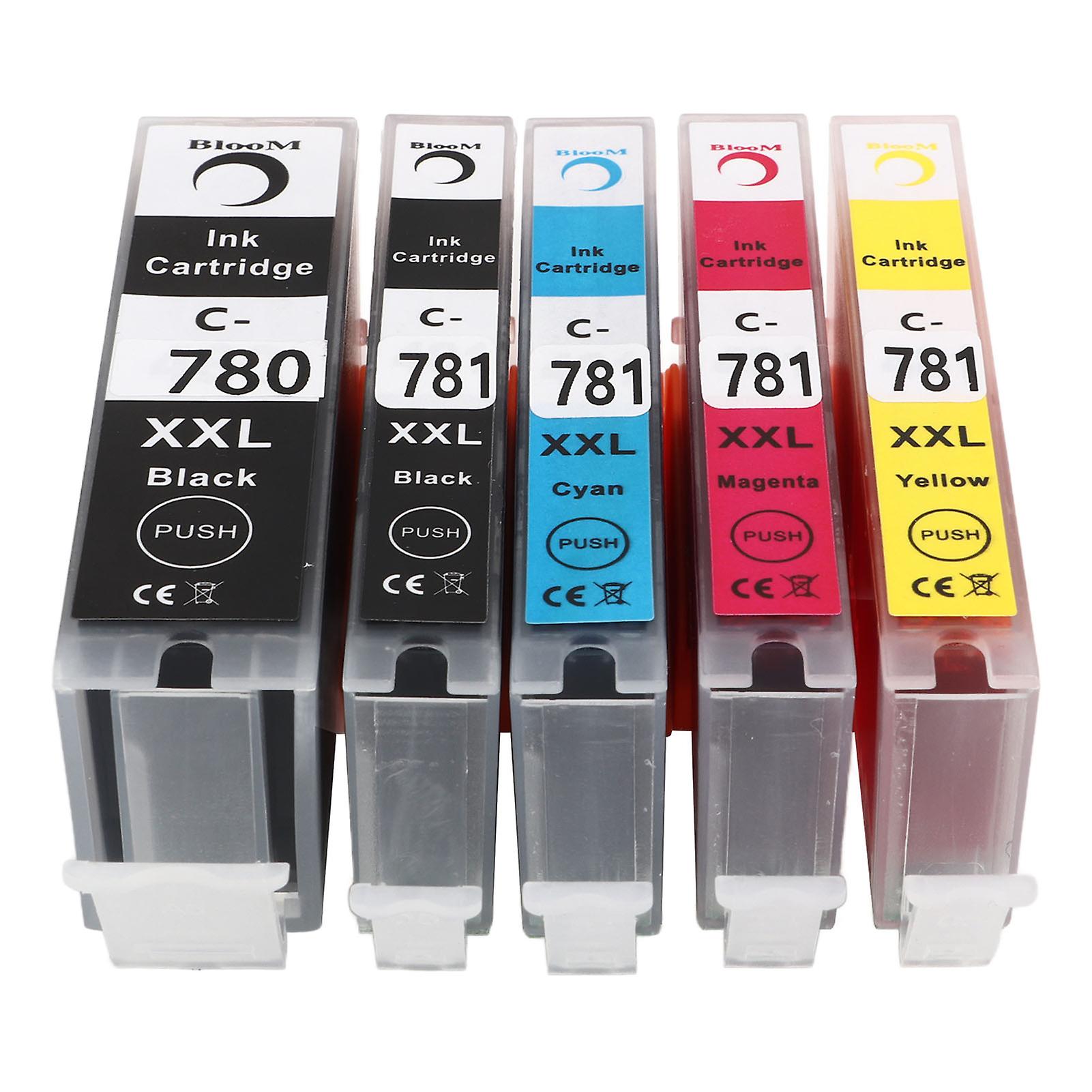 Ink Cartridge Clear Fadeless Smoothly Print Printer Cartridge for PIXMA TS707 TR8570 TS8170 BK BK C M Y