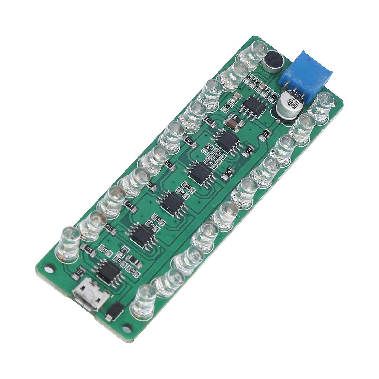 VU Meter Reverse Connection Protection Voice Control Prevent Burning LED Indicates Melody Light for Test Sound Level