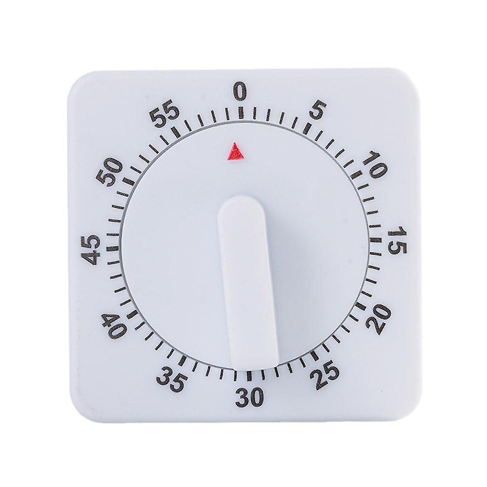 White (A)$ Kitchen small square timer 60 minutes timer reminder mechanical timer