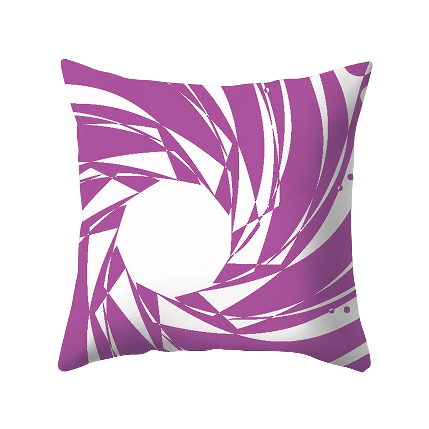 Smooth Edges Pillow Case Invisible Zipper Polyester Clear Texture Geometric Cushion Slipcover for Ho