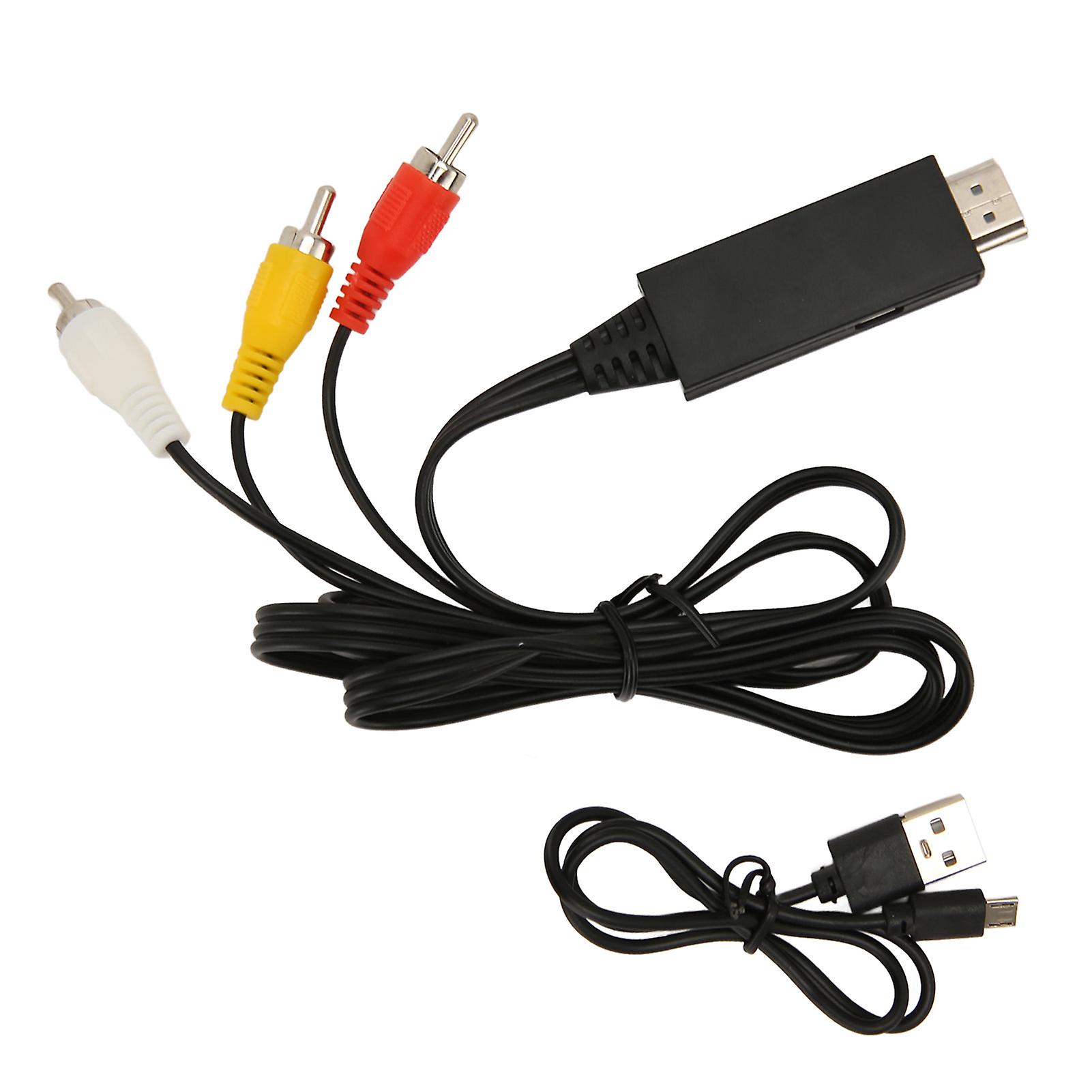 HDMI to RCA Converter: Seamlessly Convert 720P-1080P for Older TVs, Plug & Play