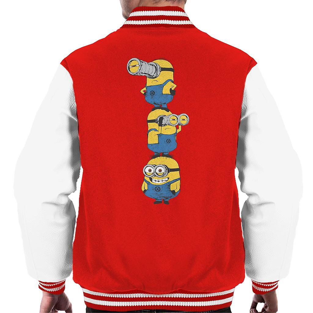 Despicable Me Minions Standing Tower Men's Varsity Jacket