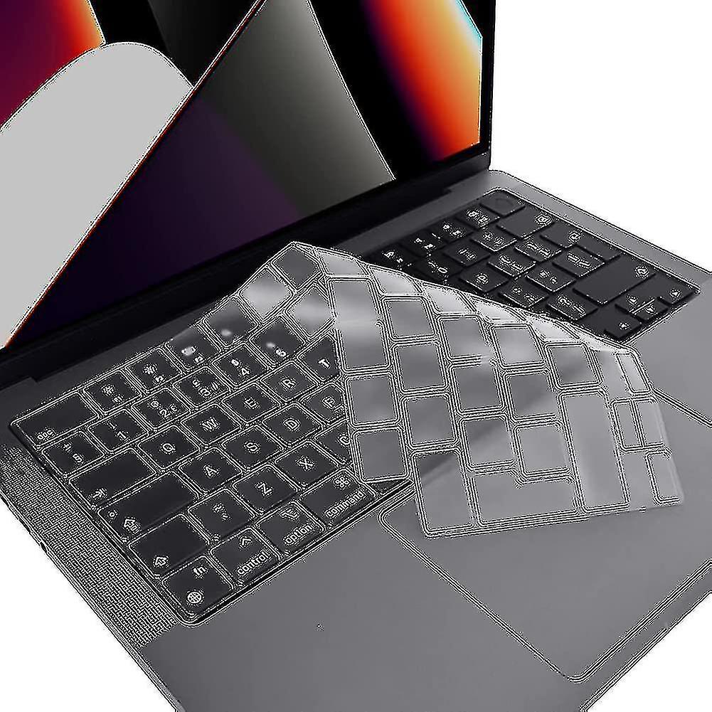 Capa de teclado ultra fina para Macbook Pro 2021 14" 16" com chip M1 Pro / M1 Max