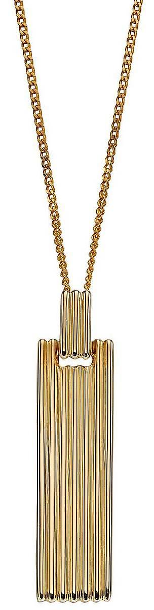 Elements Gold Colum Long Bar Pendant - Gold