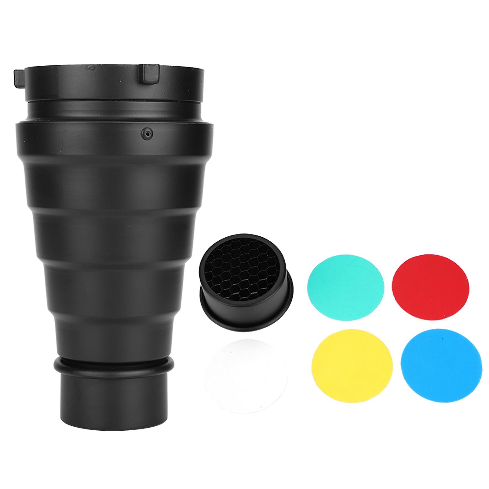 Snoot Honeycomb Grid Light Beam Tube Bowens Mount Filter for Studio Strobe Flash