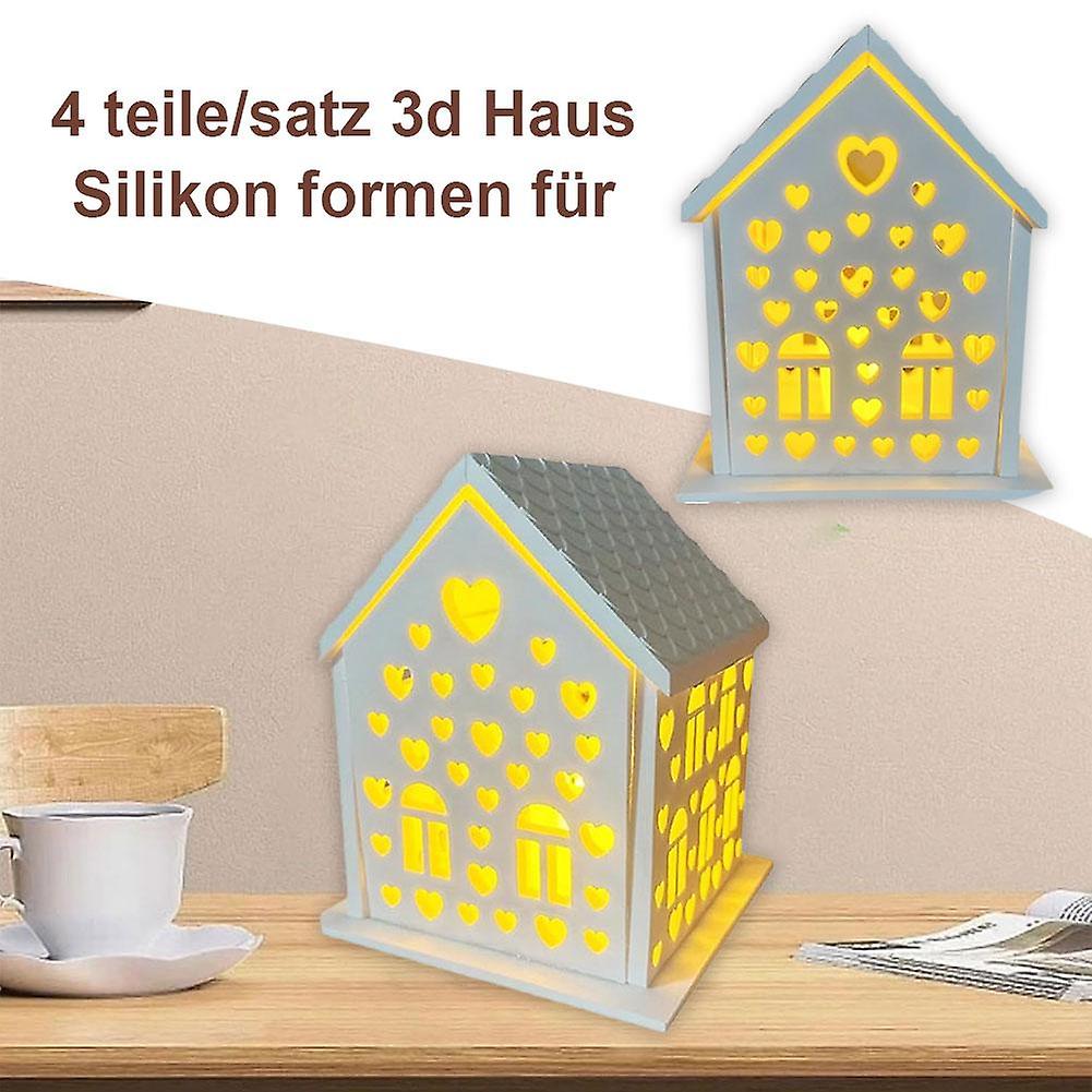 منزل أربع قطع قوالب الجص شمعدان