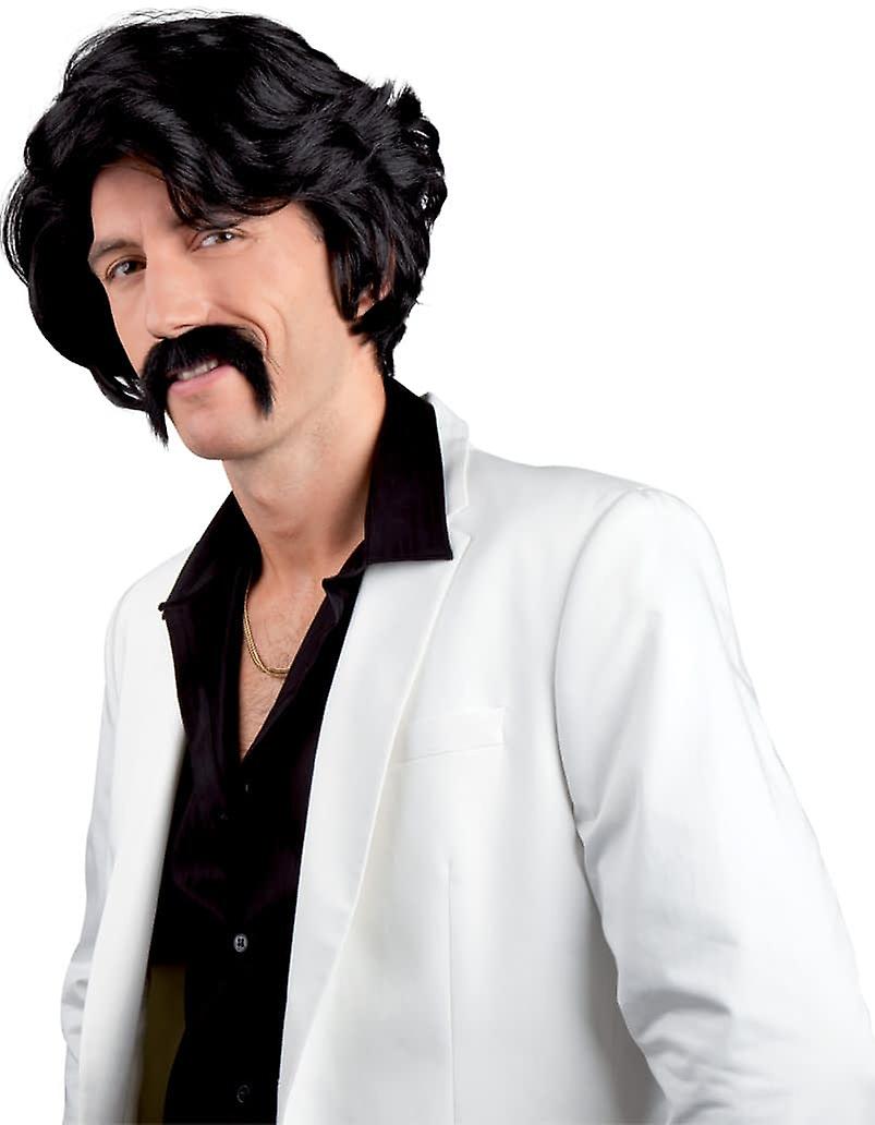 Black wig with man mustache