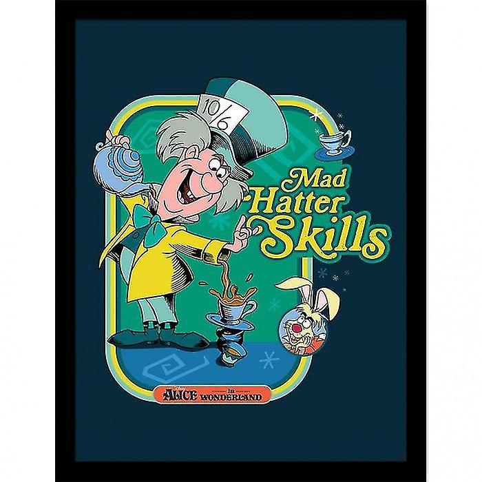 Disney Storybook Time Mad Hatter Skills Framed Poster