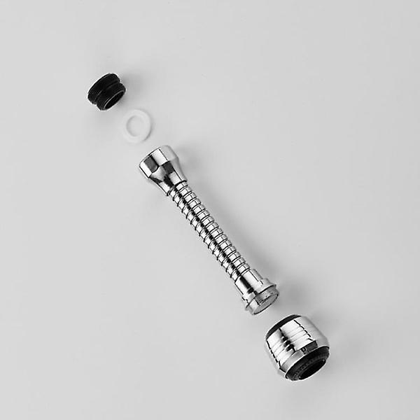 Nozzle for Crane - 360 Rotating Kitchen Crane Adapter - Flexible Silver