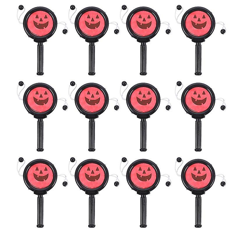 12pcs Halloween Rattle-drum For Halloween Decorations