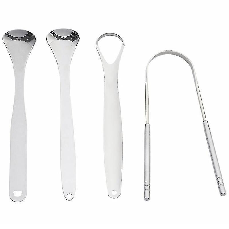 4pcs Tongue Scraper Brush