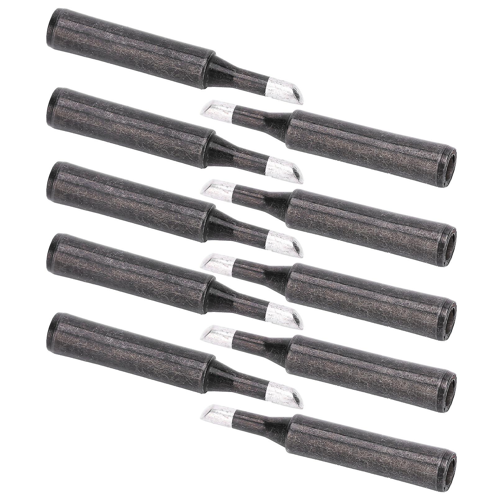 10Pcs Welder Solaring Iron Tips Welding Black Inner Heat Type Hardware Tool 900MT4C