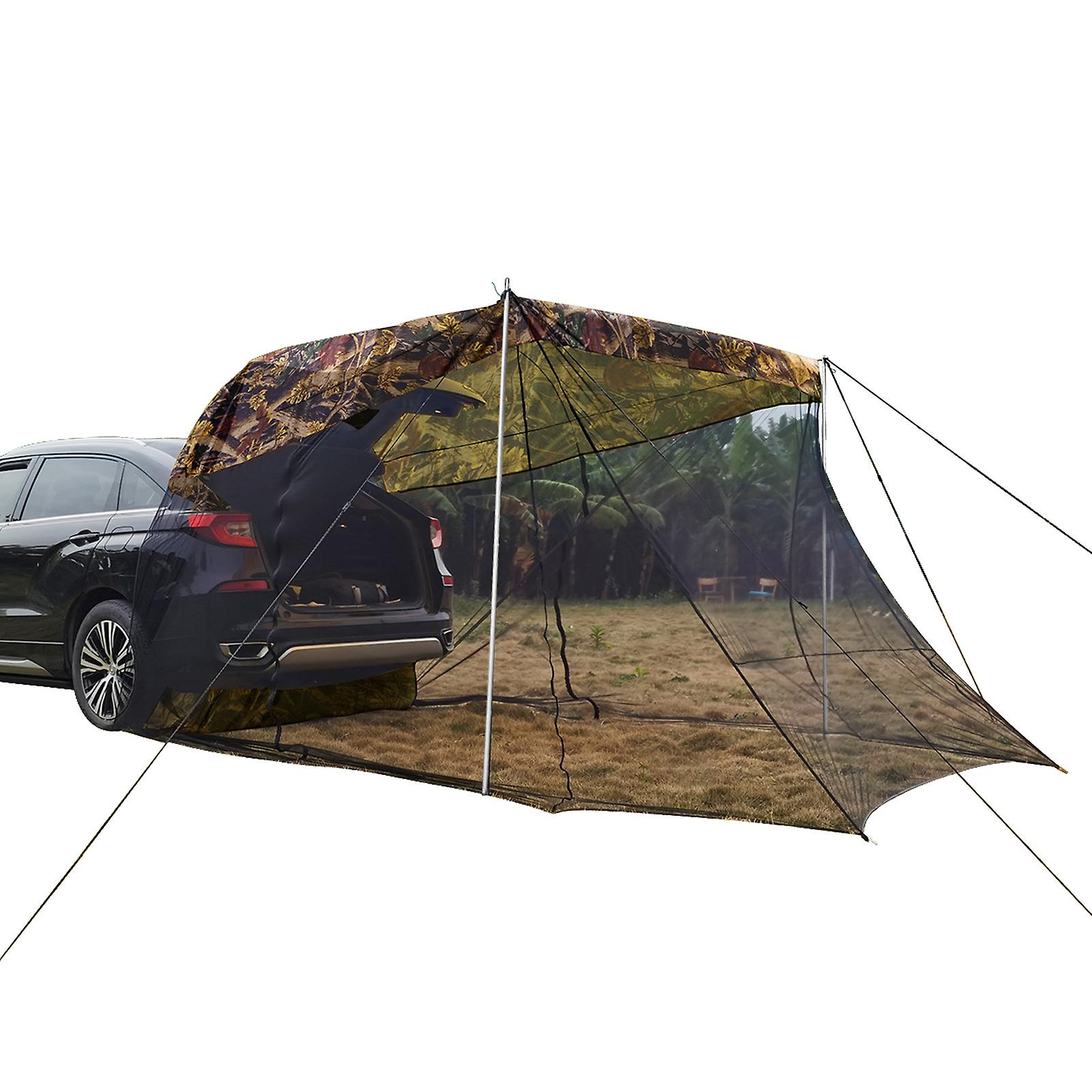 3-4 Person Car Suv Rear Tent Awning Sun Shelter Portable