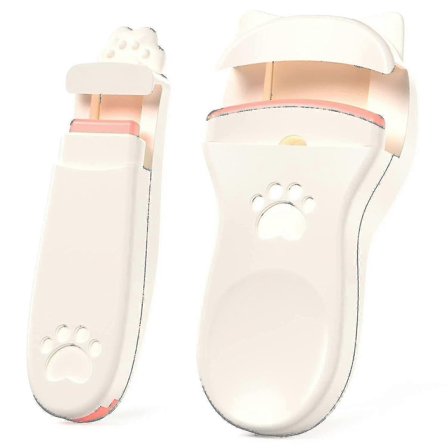 Plastic Eyelash Curler Kit With Extra Silicone Refill Pads, Easy To Lift Partial Eyelashes Precisely With No Pinching Or Hurting, Portable & Compact T