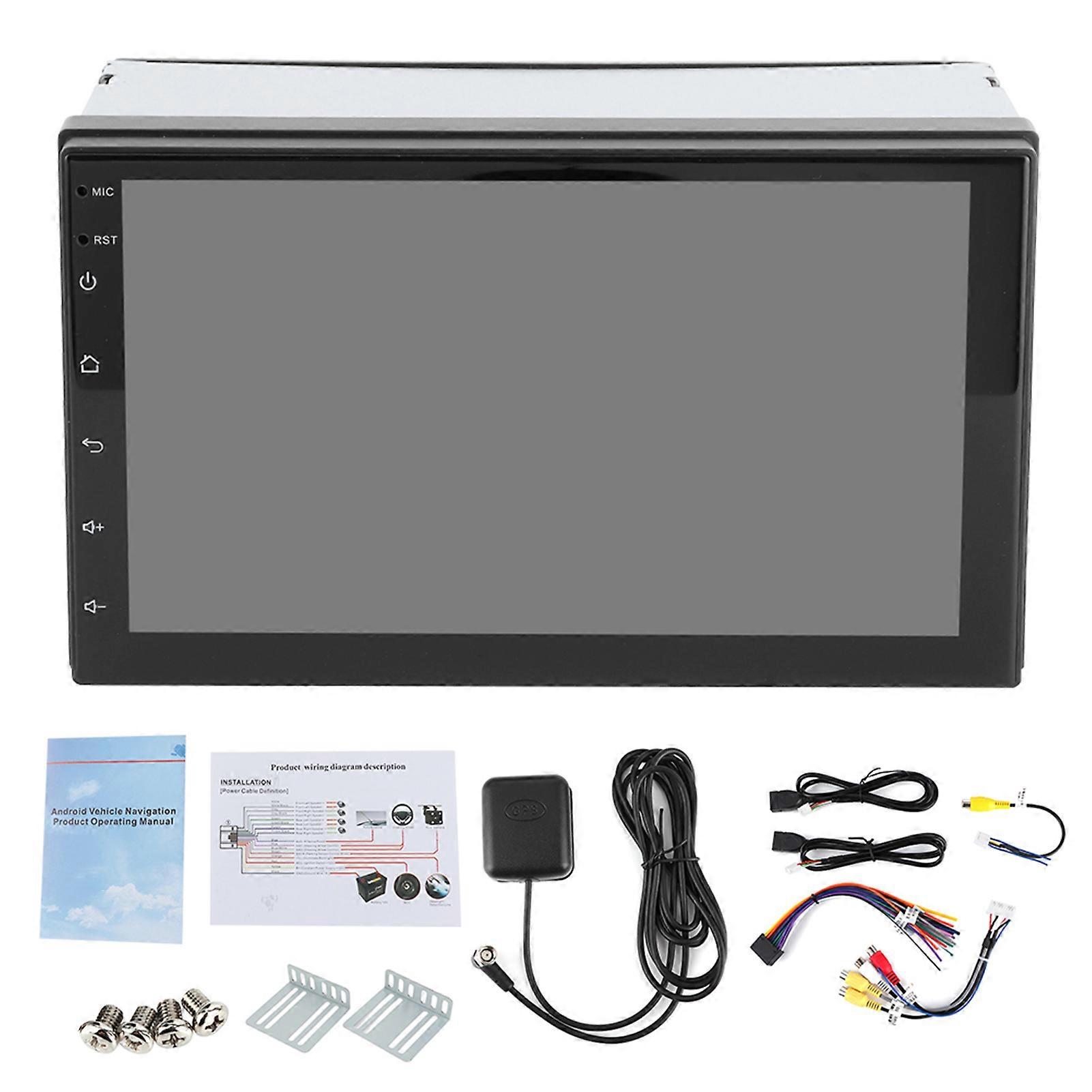 2Din Car MP5 Player 7in Touch Screen GPS Navigation FM Radio Bluetooth Handsfree for Android 11 E2U811