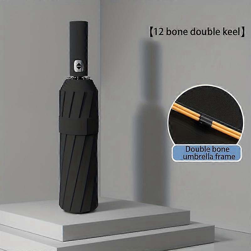 Reinforced 24-Bone Automatic Umbrella - Strong, Durable, Wind-Resistant, Anti-UV Sunscreen - Perfect for Men and Women in Any Weather