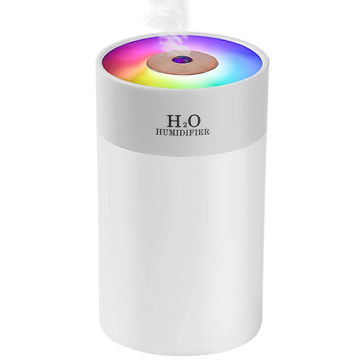 Mini Humidifier, 260ml Small Cool Mist Humidifier with Colorful LED Night Light, USB Personal Desktop Humidifier for Car Office Home Travel, Auto Shut