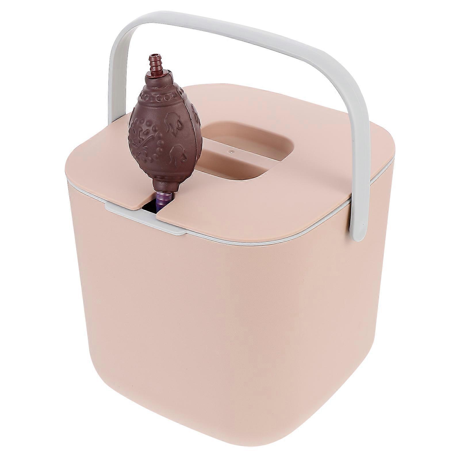 1 Set Practical Tea Dross Bucket Tea Leaf Bin Home Tea Dross Bucket with Handle