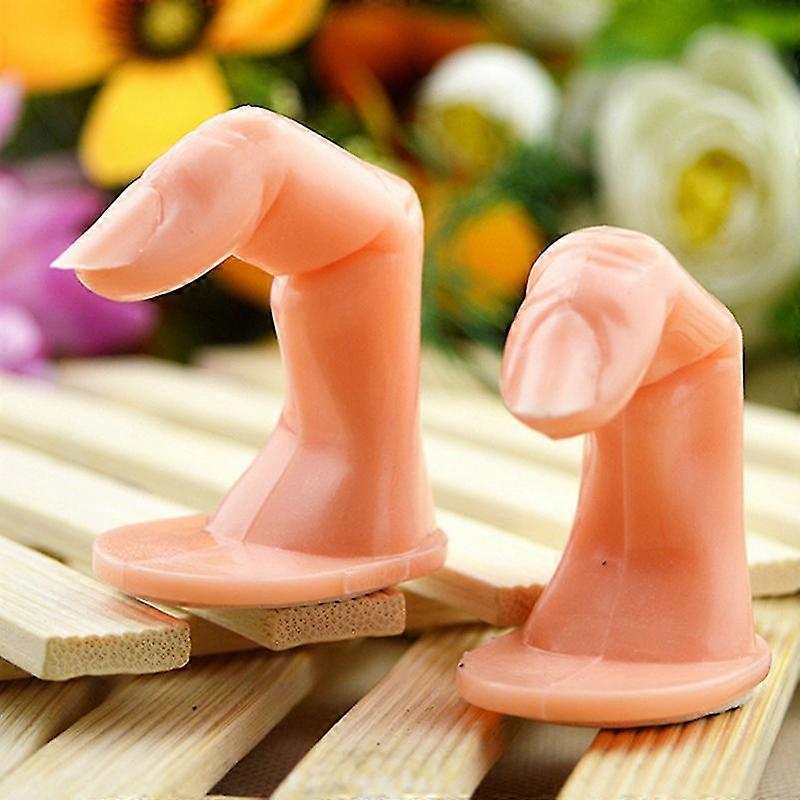 Fake Practice Single Finger Display Model Hand Nail Art Training