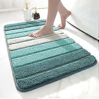 Tappeto Da Bagno A Nido D'Ape 61x183 Cm – Verde Scuro, Super Assorbente, Antiscivolo, Lavabile In Lavatrice, Ultrasottile