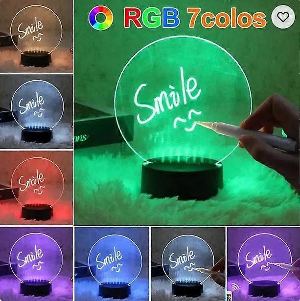 Acrylic Dry Erase Board - Acrylic Board with LED Light Base and Remote