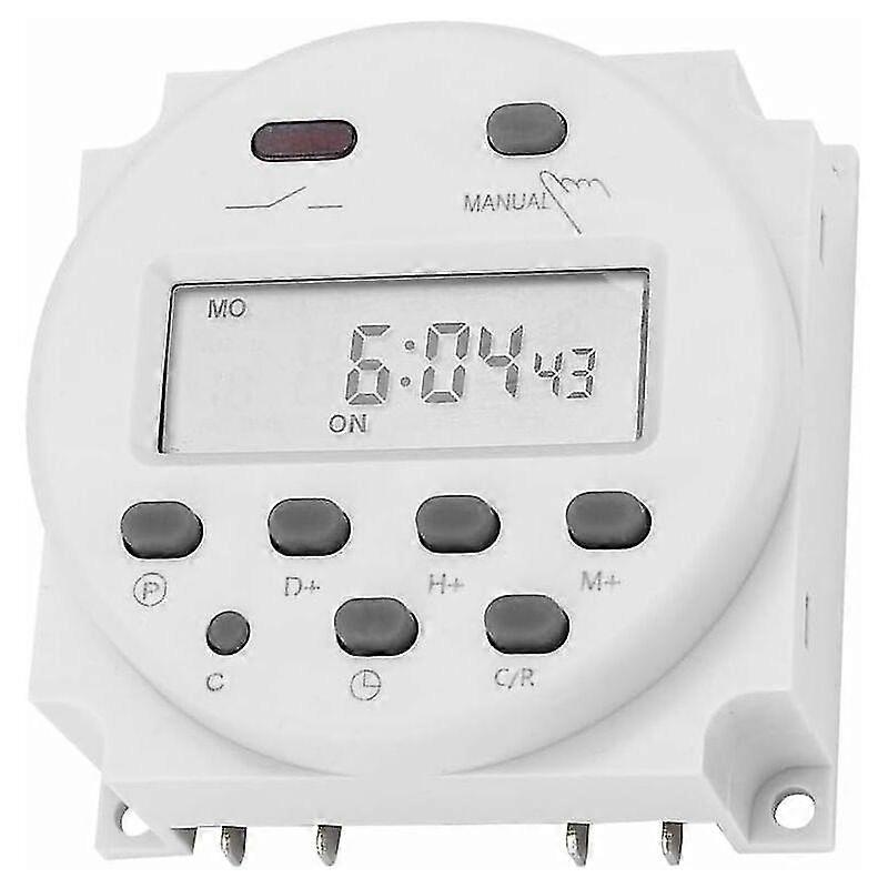 Timer Switch 12VDC 16A Proable Digital Electronic LCD Time Relay Switch LCD Digital Microcomputer Mini Control Power Supply Timer Switch CN101A