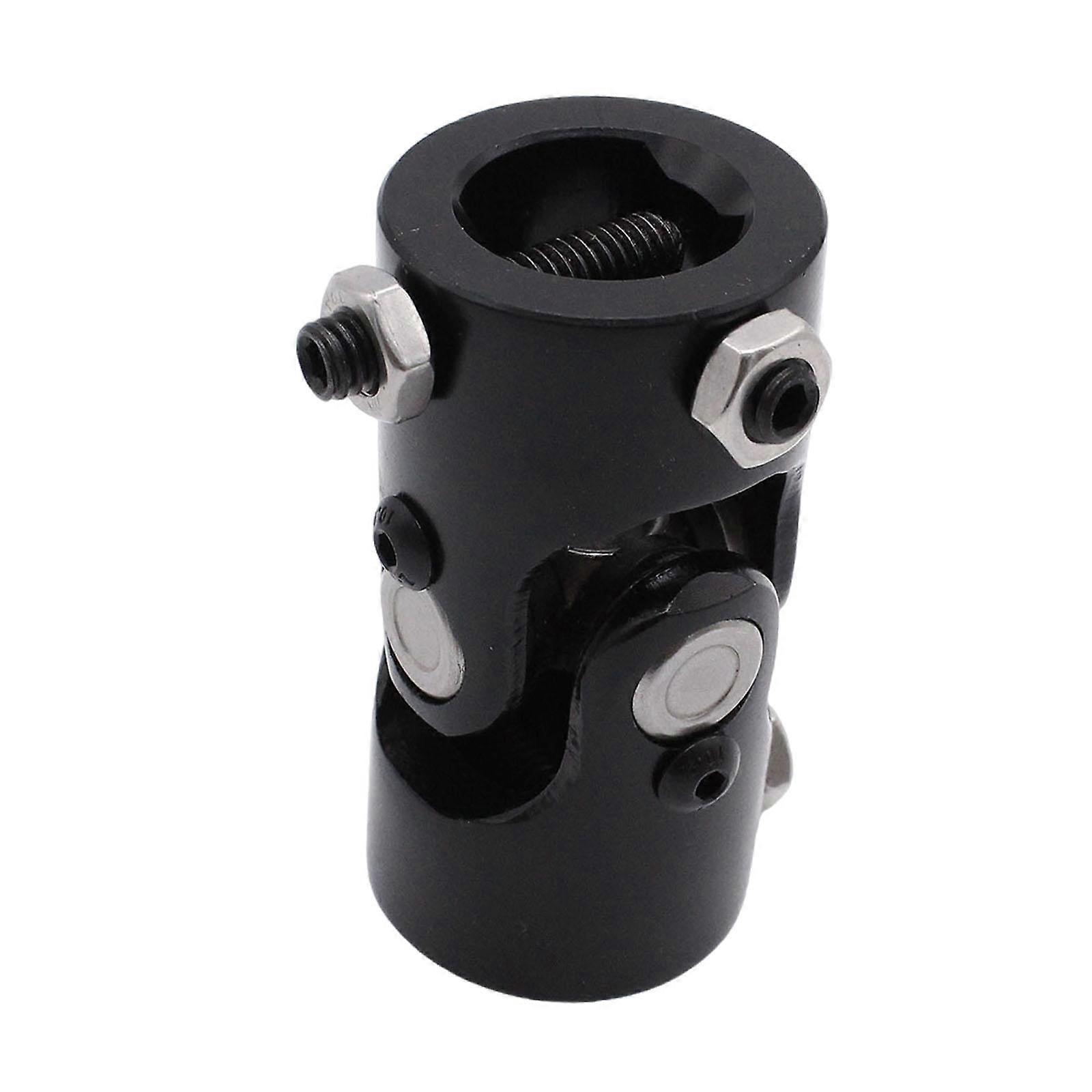 1" DD x 1" DD Double Steering Shaft Coupler Black Universal Accessory
