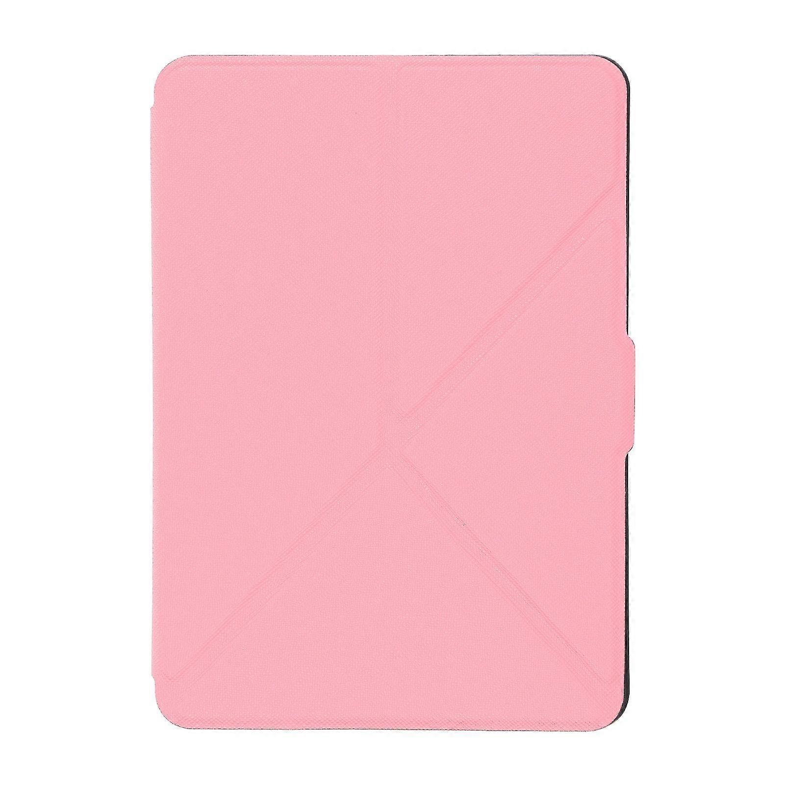 PinkPULeatherCrossPatternProtectiveCaseforKindlePaperwhite1/2/3