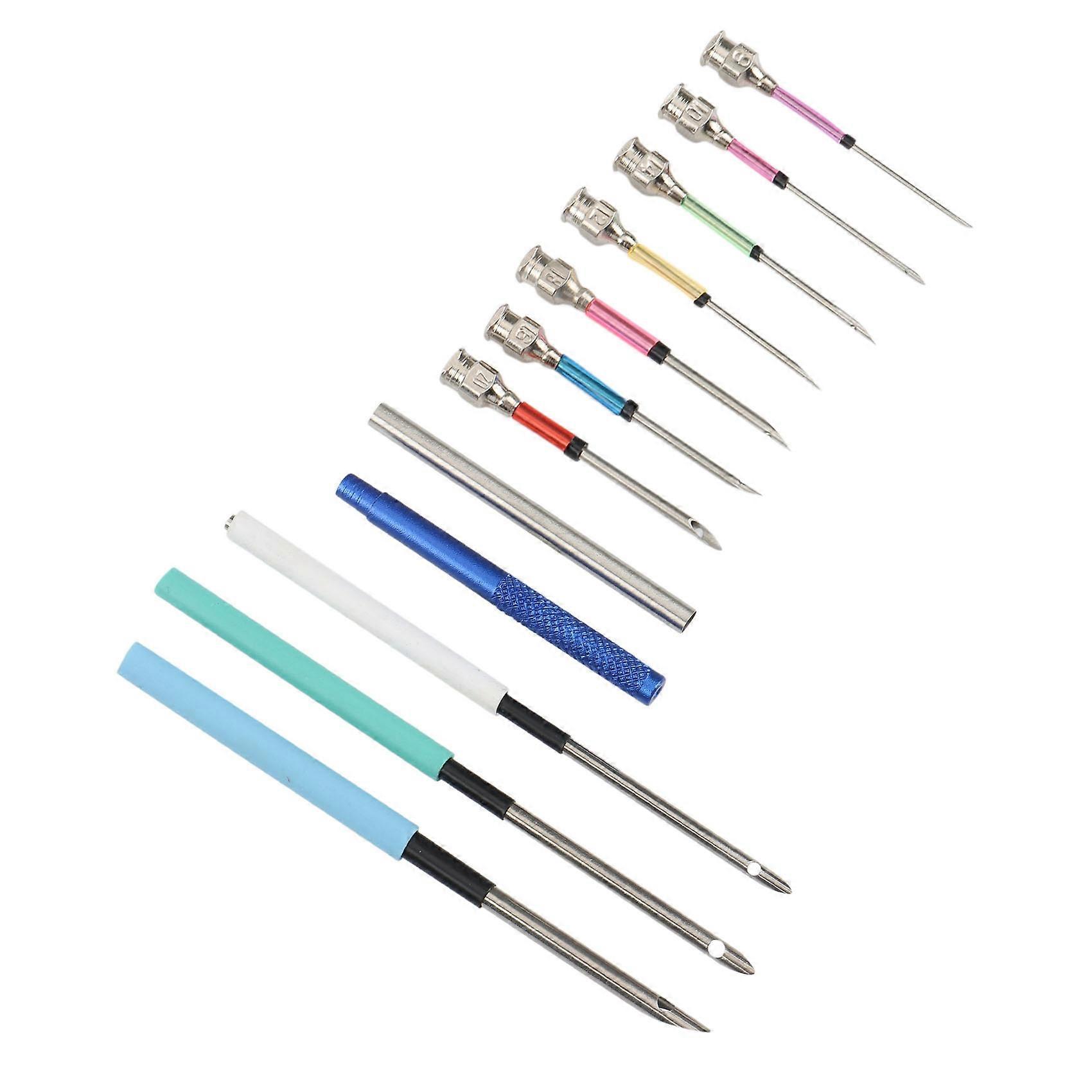 12PCS Embroidery Punch Crochet Knitting Pen with Seam Opener Kit for Embroidery Sewing Accessories