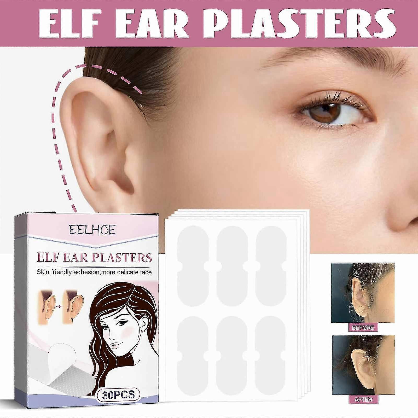 Ear , Ear Corrector, Solut For Protruding Ears, Ear Stickers For Lar Ears, 30silic Ear Patches, - Ea