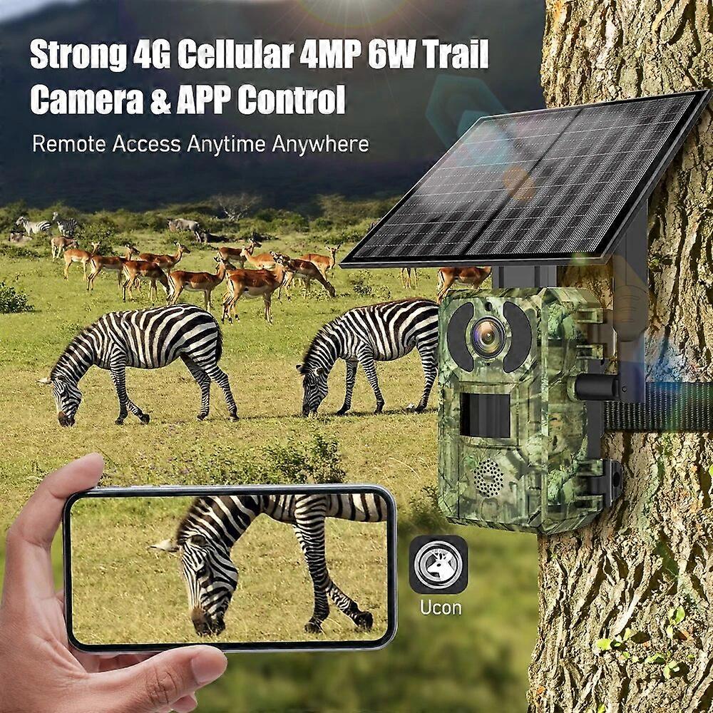 LS VISION 4MP PIR Sensing AI Motion Detection Alarm Sim Card Cellular Hunting Camera Wildlife 4g Lte Trail Camera