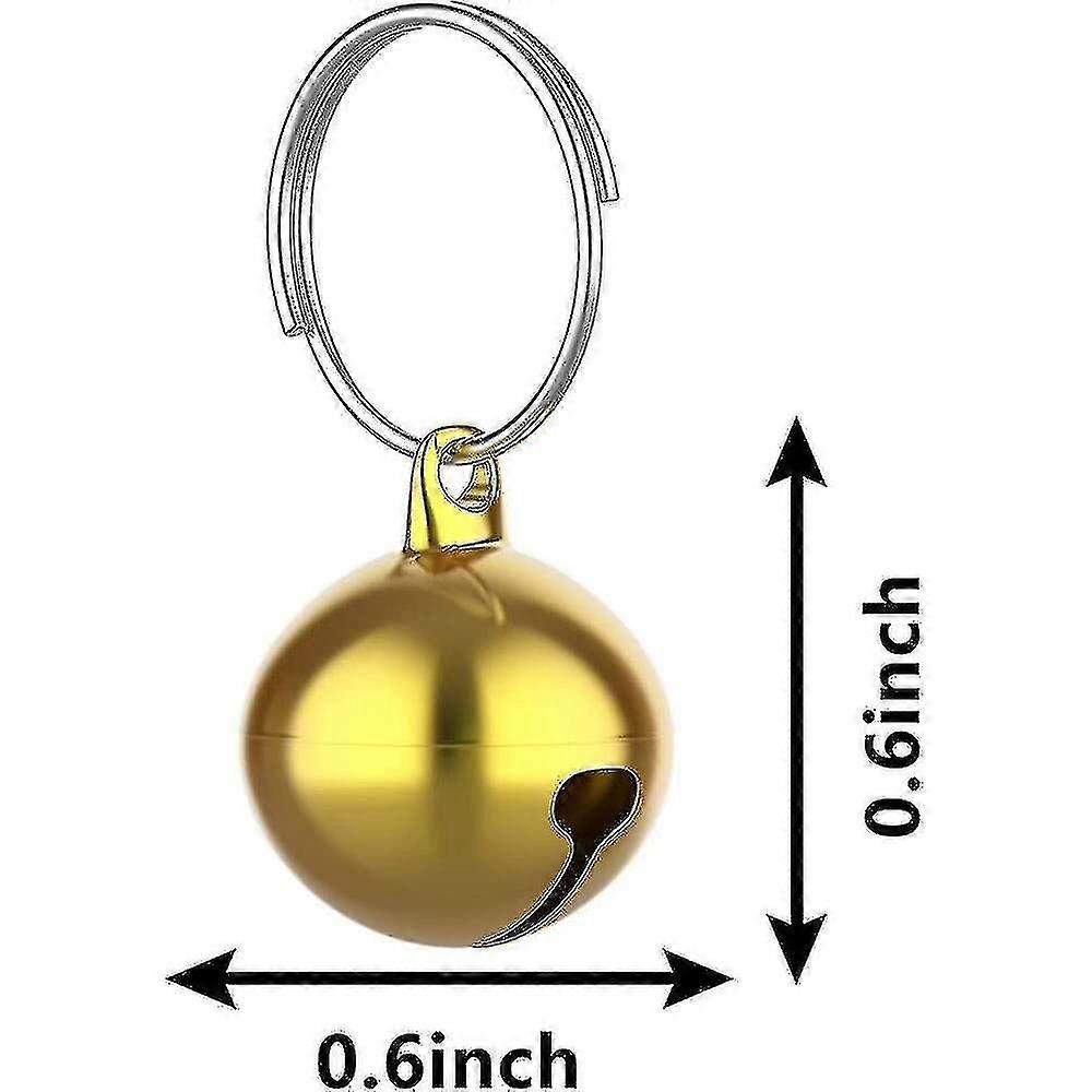 24 Sets Katzenglocken Für Halsbänder – Verchromt, 1,4 Cm Durchmesser, Für Katzen & Hunde