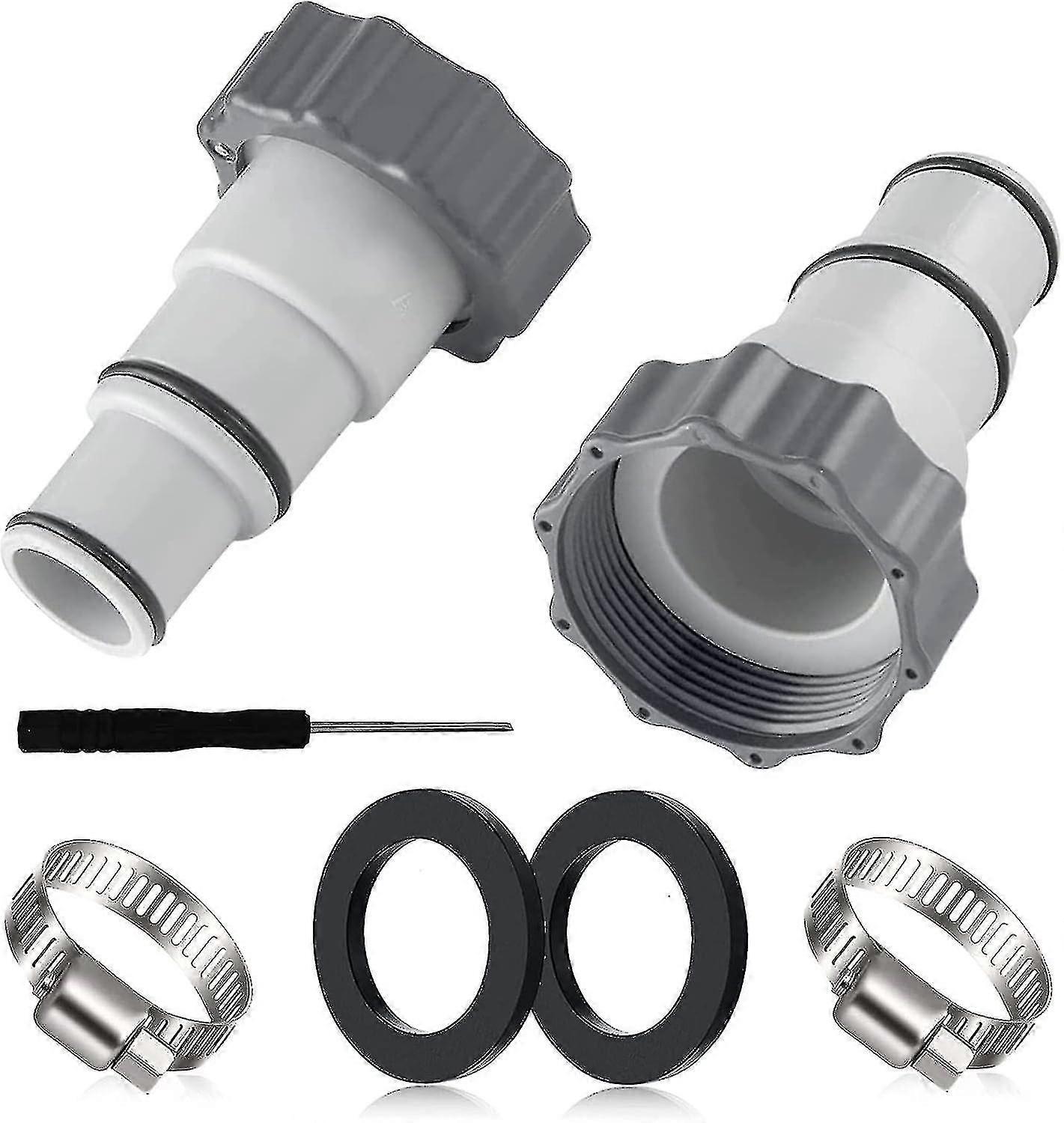 Replacement Swimming Pool Hose Adapter For Intex A Pump, Fitting For 32mm And 38mm Hose