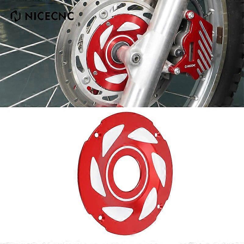 NICECNC Motorcycle Billet Aluminum Front Hubcap Hub Cap Cover Guard Protector For Honda XR650L XR 650L 1993-2022 2021 2020 Red