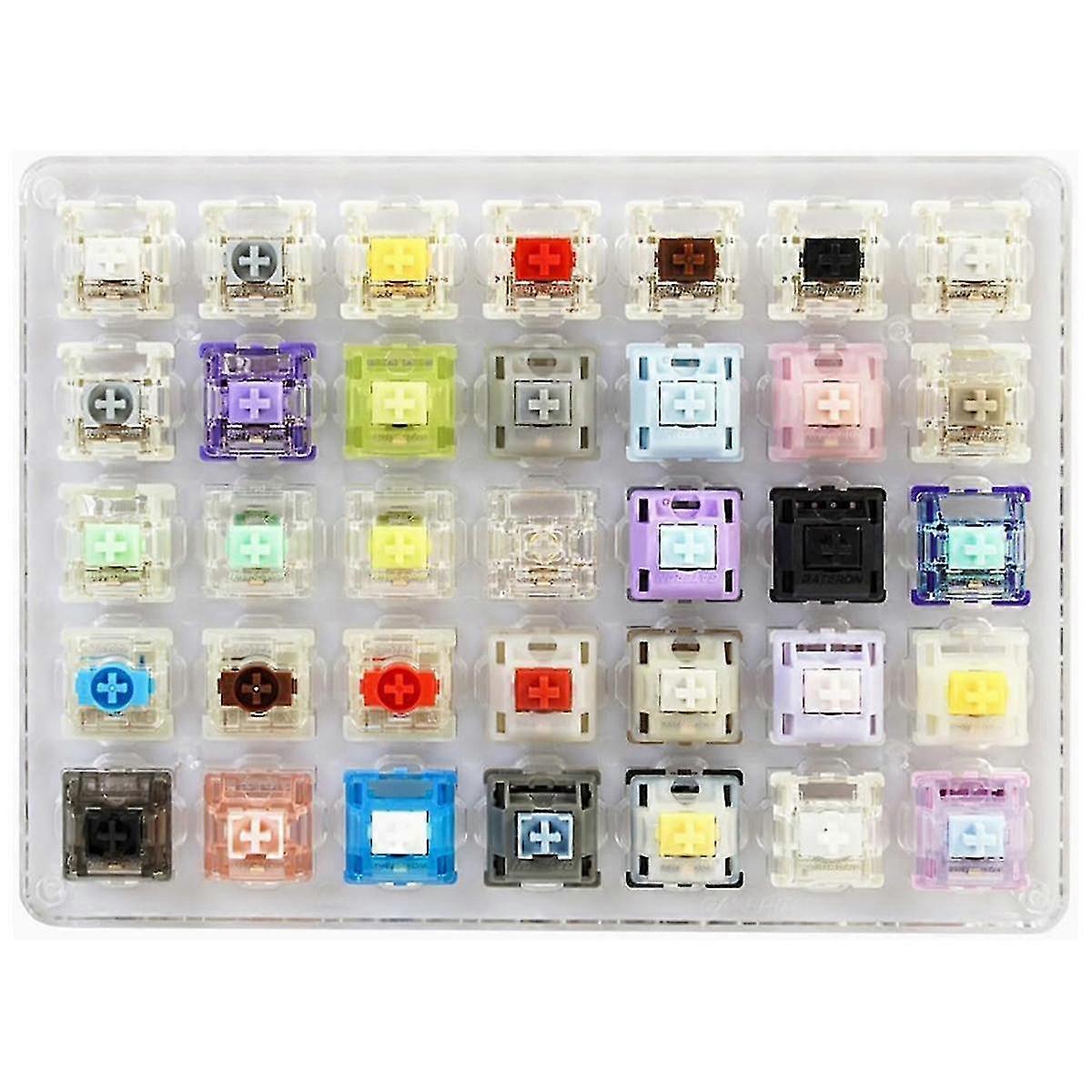 Keyboard Switches Tester 35pcs Switch Tester Mechanical Keyboards Acrylic Testing Tool Mechanical K