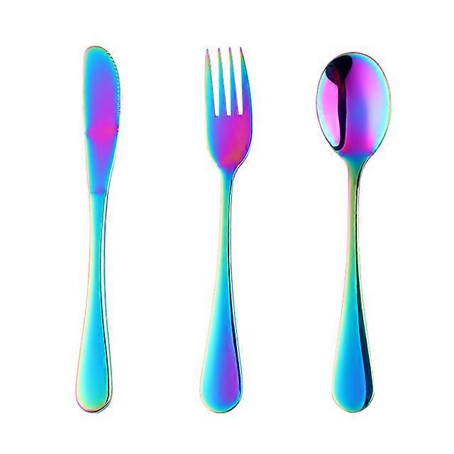 Colorful Children Tableware Cutlery Set 3 Pcs