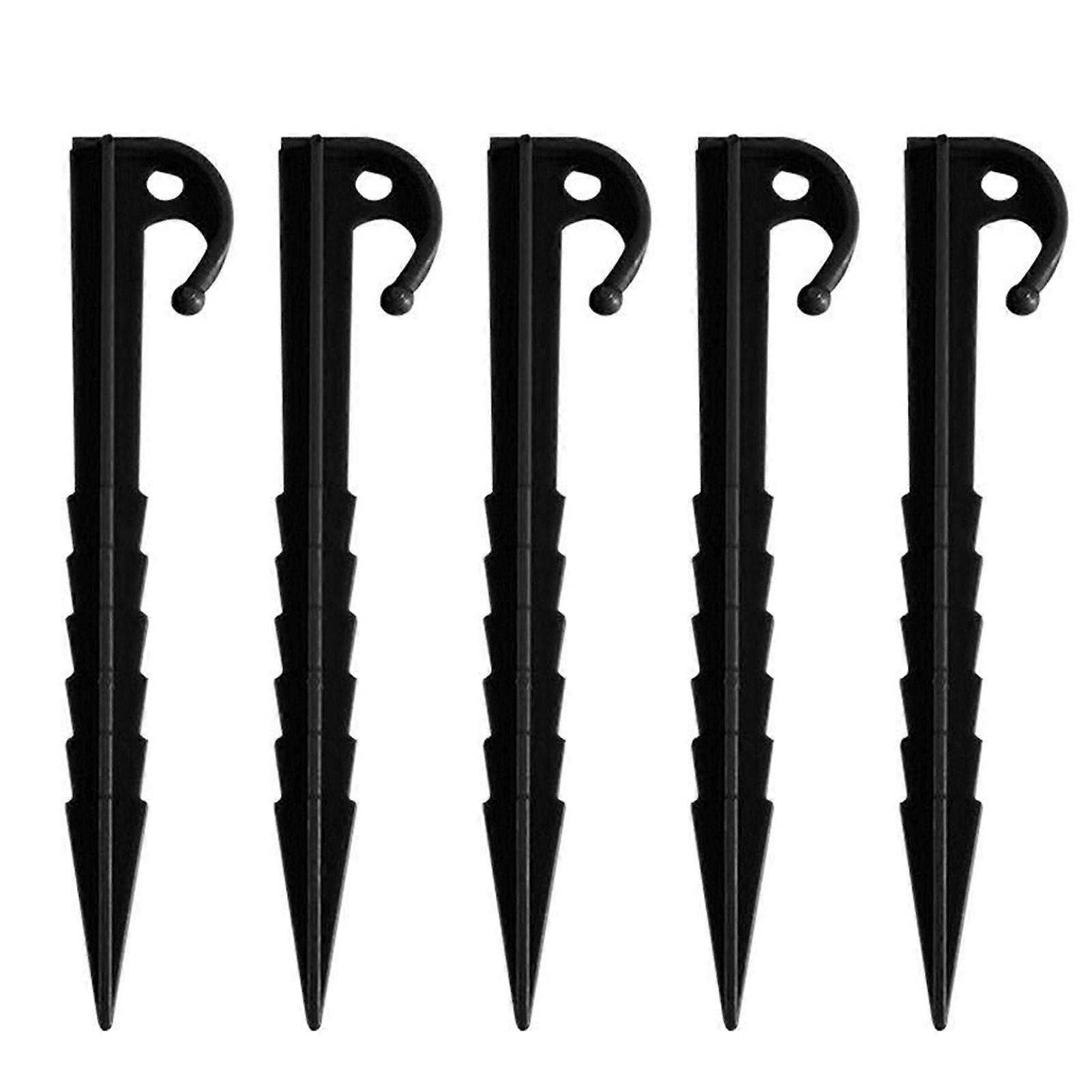 Kaesi 5Pcs Ground Nail Sawtooth Stable Thick High Hardness Tent Stakes for Camping