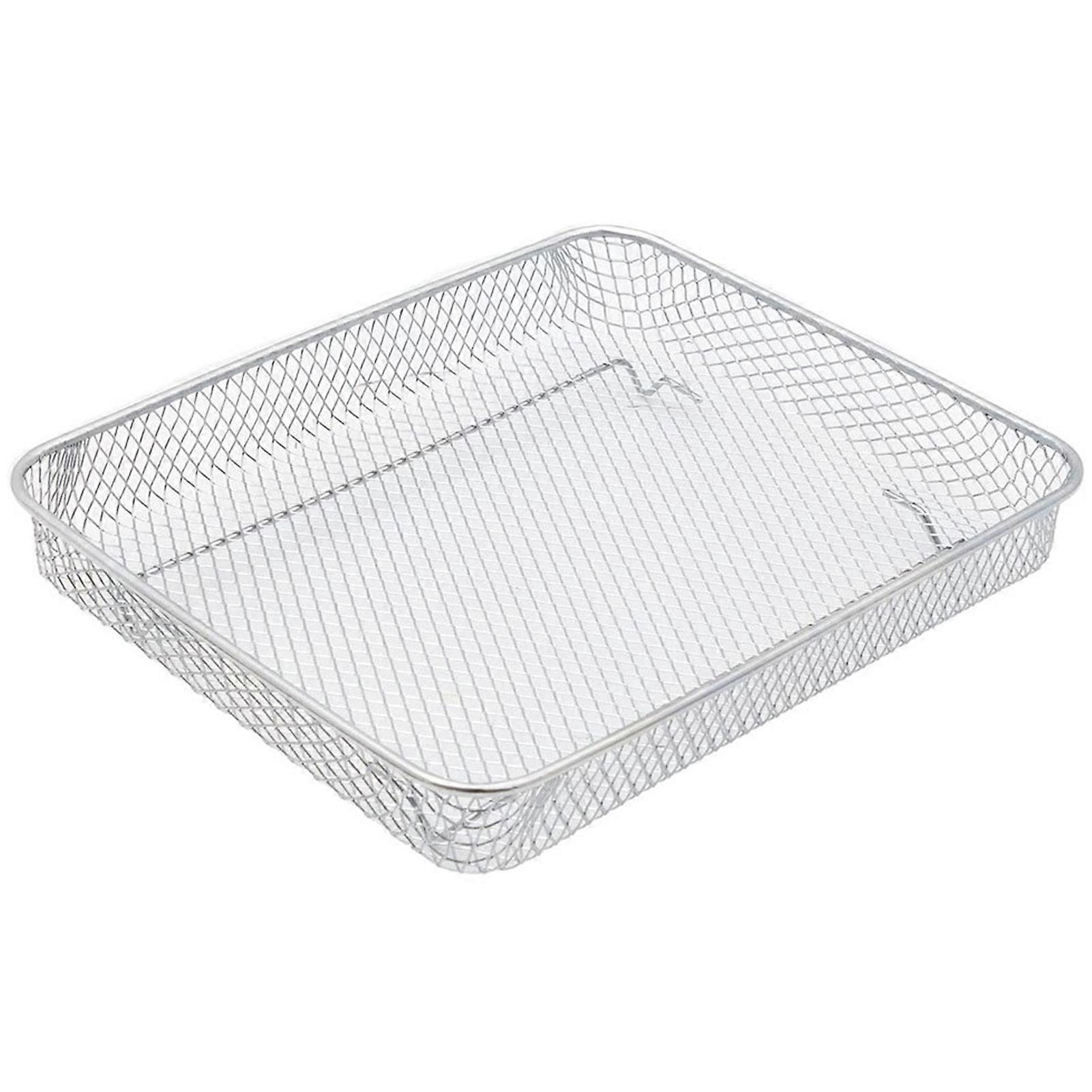 Baking Basket Chrome Plated Iron Roasting Net Pan Durable Fryer Roasting Basket Kitchen Utensils for Bravo XL KAESI