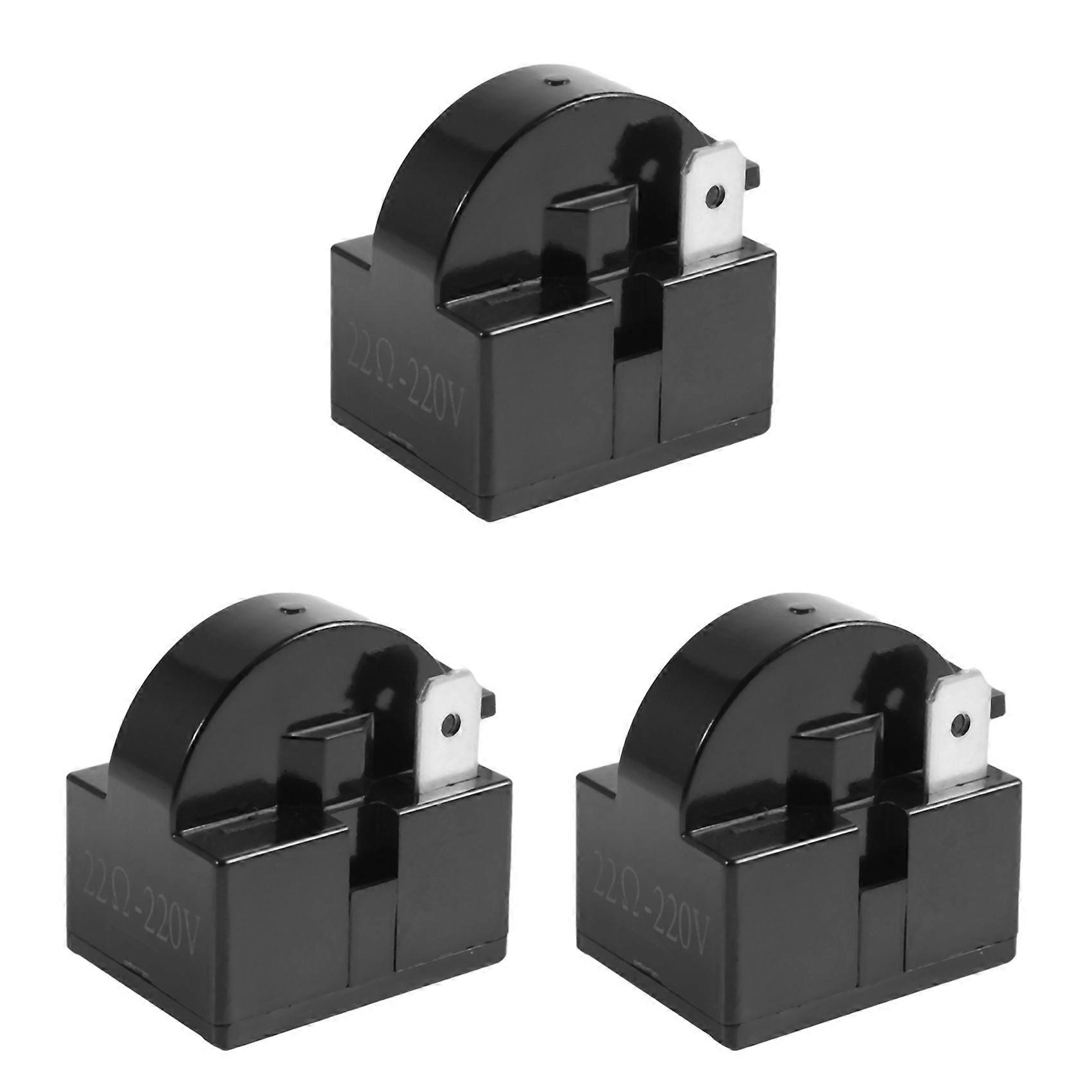 3X Plastic Case 22 Ohm 2 Pins PTC Starter Relay for Refrigerator