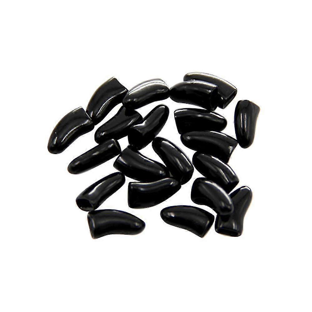 20pcs الملونة لينة غير سامة الحيوانات الأليفة القط مخلب يغطي الكفوف مسمار قبعات واقية عالية