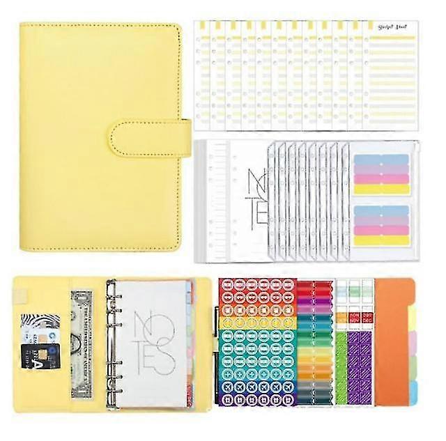 A6 Binder Buget Planificator Notebook Home Cash Buget Plicuri Sistem Pu piele Binder Set