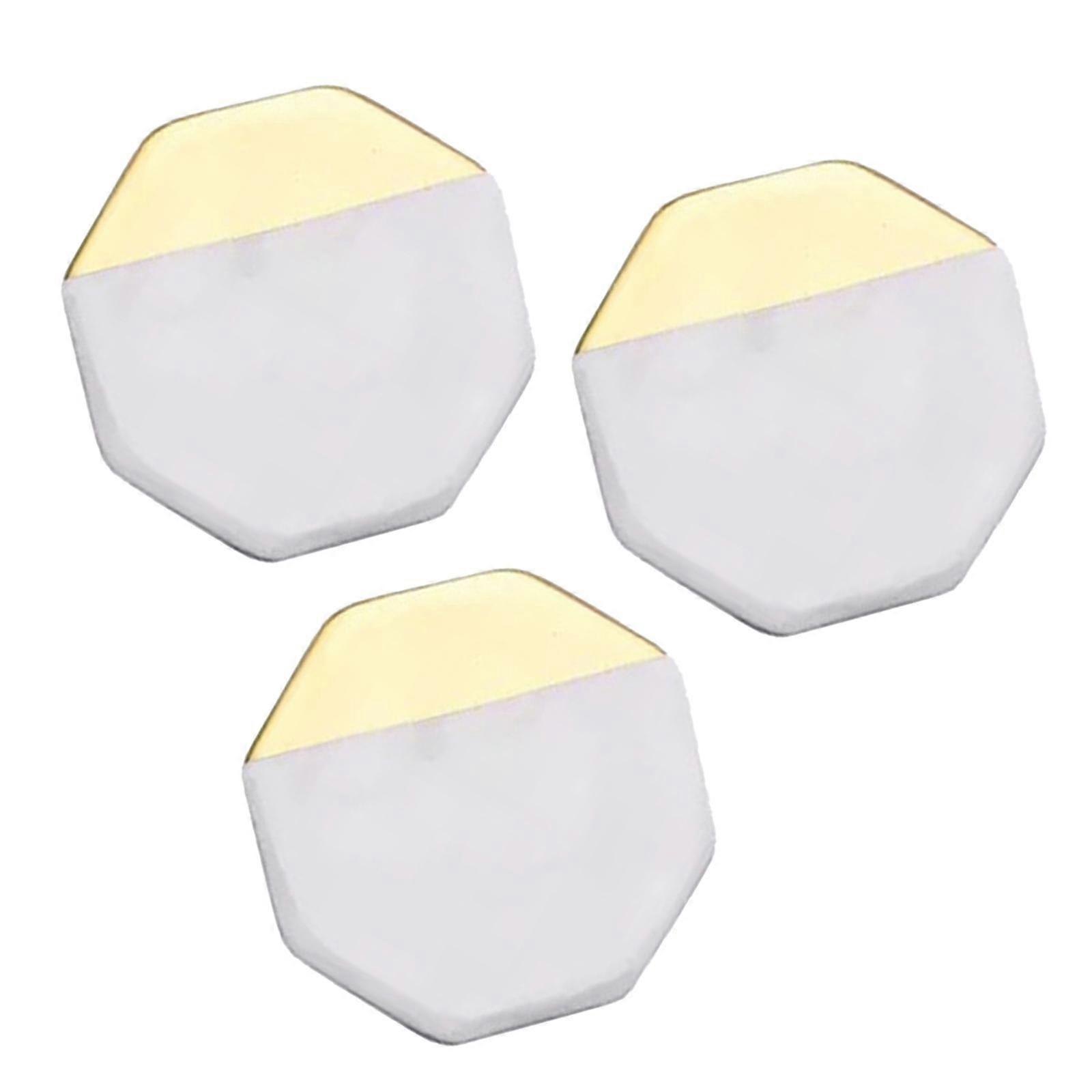 3Pcs Coaster Waterproof Anti Slip Placemats for Party Tabletop Table Setting Polygon
