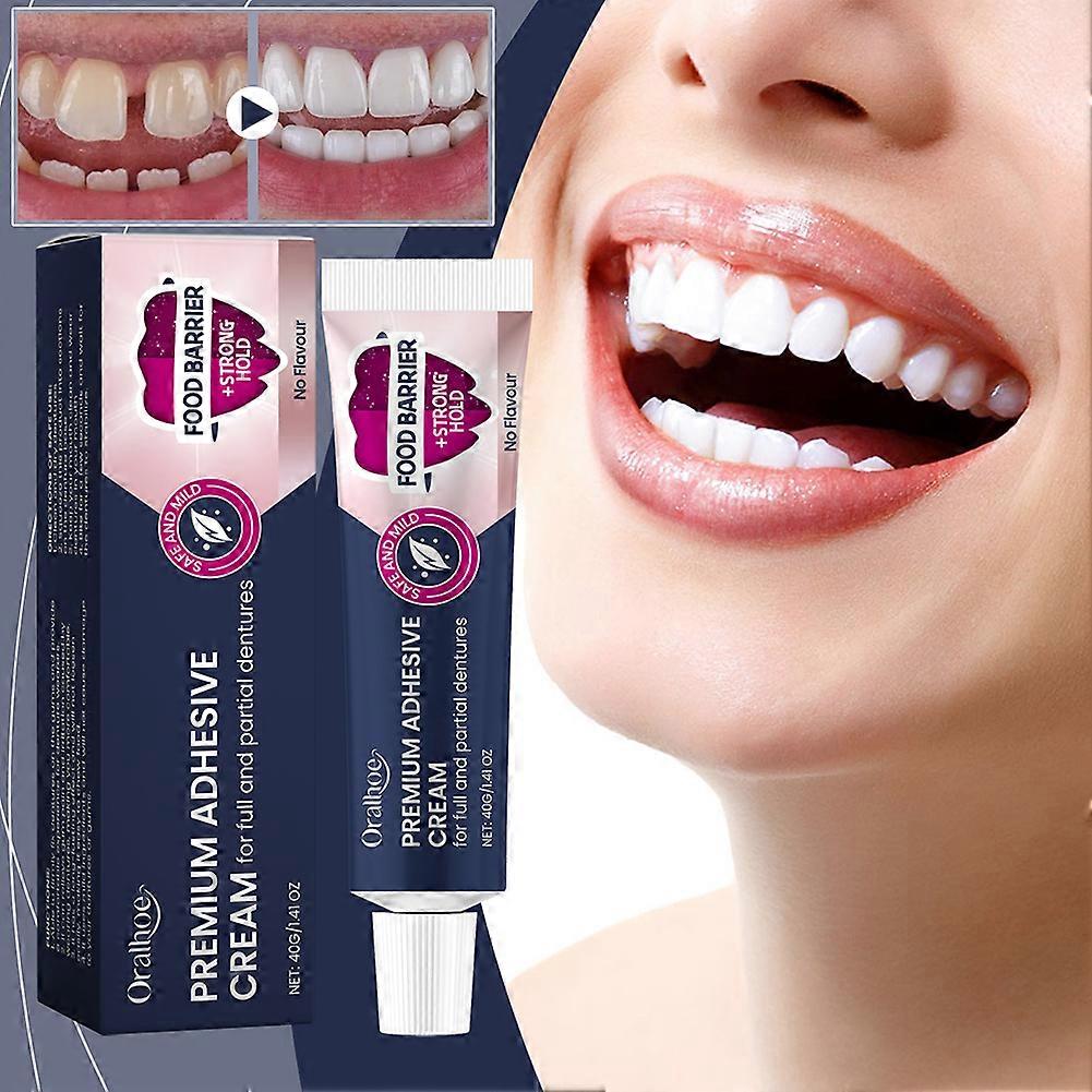 Soft Thermoplastic Denture Adhesive Cream - Premium Formula for Secure Hold (Non-Glue)