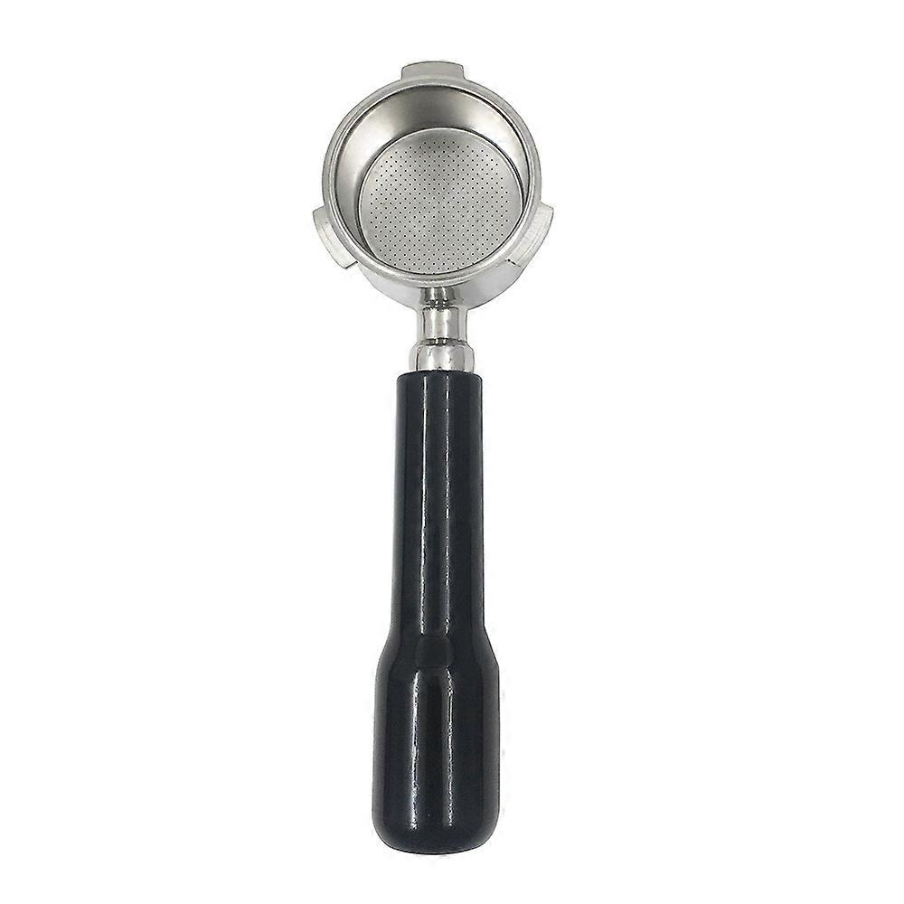 Coffee machine 304 stainless steel bottomless handle coffee machine accessories 51mm detachable three ear solid woodPlastic