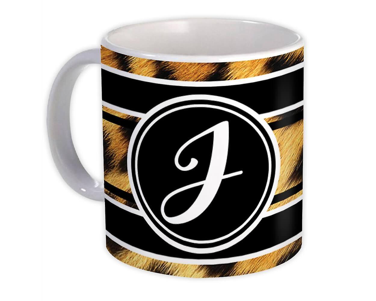 Geschenkbecher: Monogramm Buchstabe J Tiere