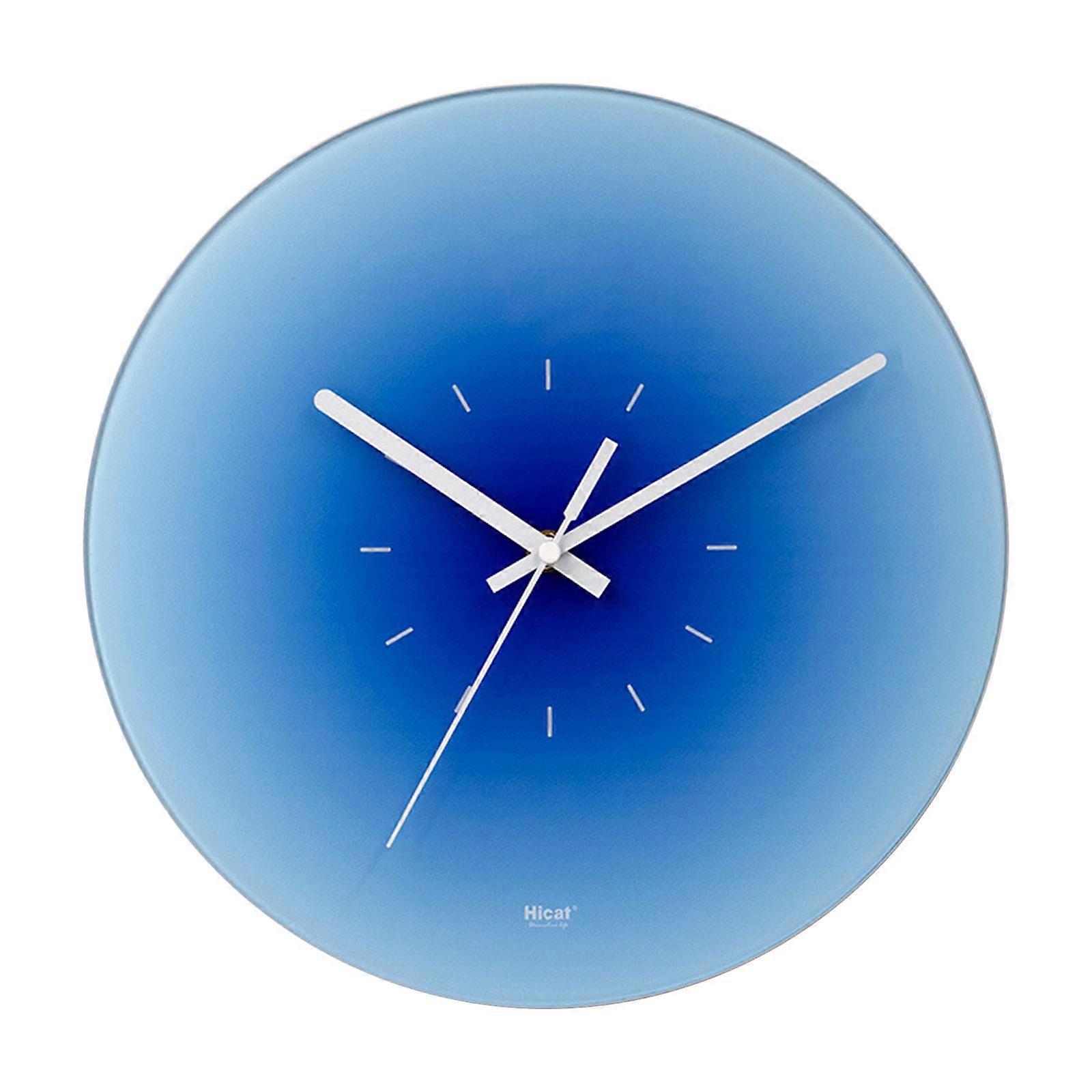 Nordic Sunset Wall Clock Battery Operated with Pointed Needle Round Silent Clock