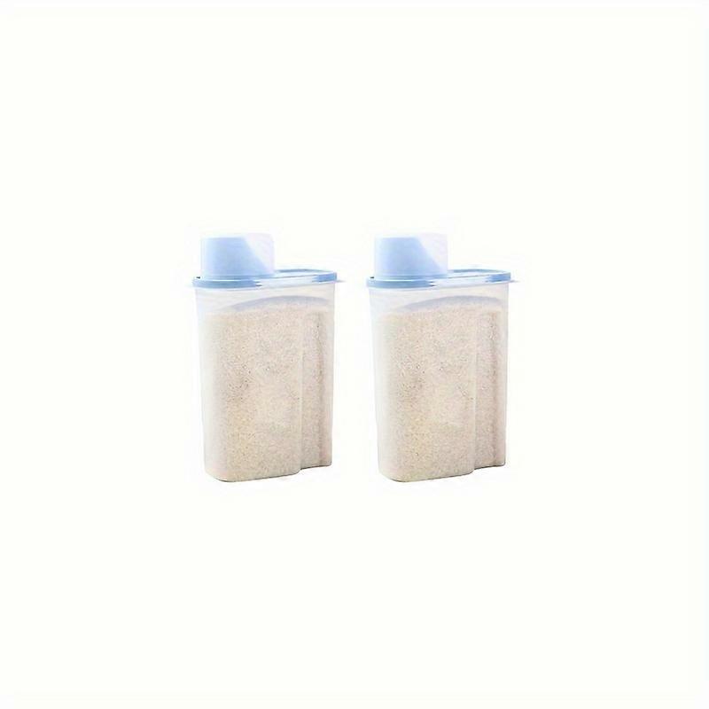 2pcs Pet Food Bucket, Sealed Moisture-proof Plastic Pet Food Storage Bucket, Food Rabbit Food Storage Tank, Hamster Food Storage Bucket